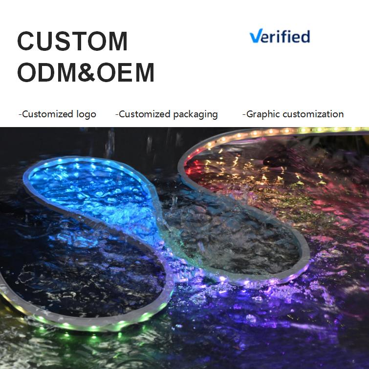 Highest IP68 Waterproof PVC LED Strip Lights for Underwater Swimming Pool & Landscape Lighting with App Control