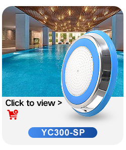 10Mm Resin Filled Led Pool Lamp DC12V Low Voltage Rgb Smart App Wifi Music Controlled Kit Stainless Steel Inground Pool Light