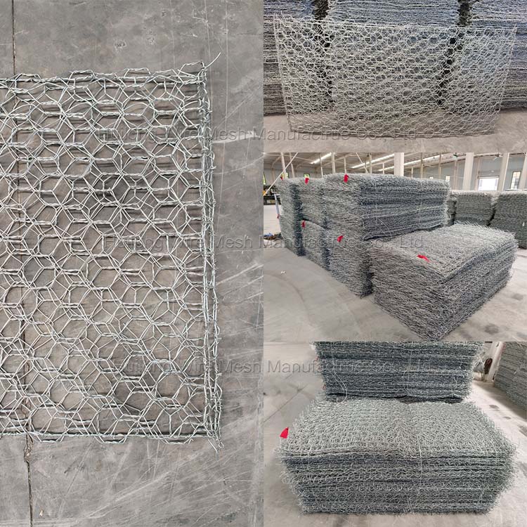 Gabion basket packaging and transport preparation