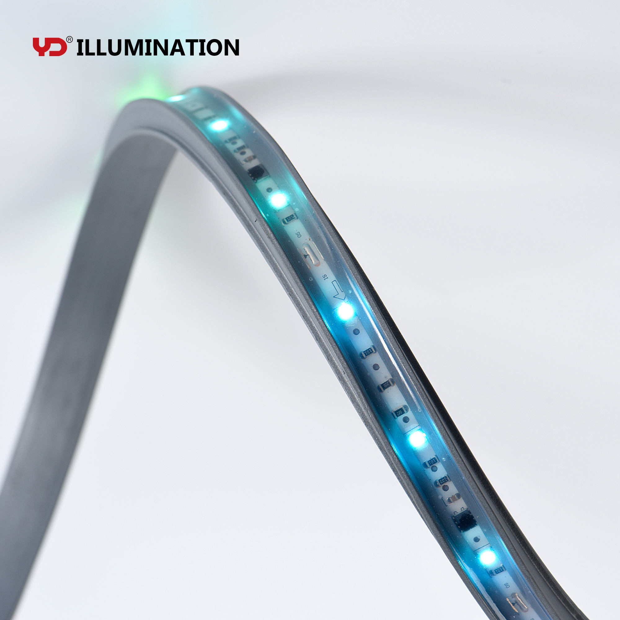 IP68 Waterproof Swimming Pool Led Strip Light Low Voltage DC24v Fixed RGB Program