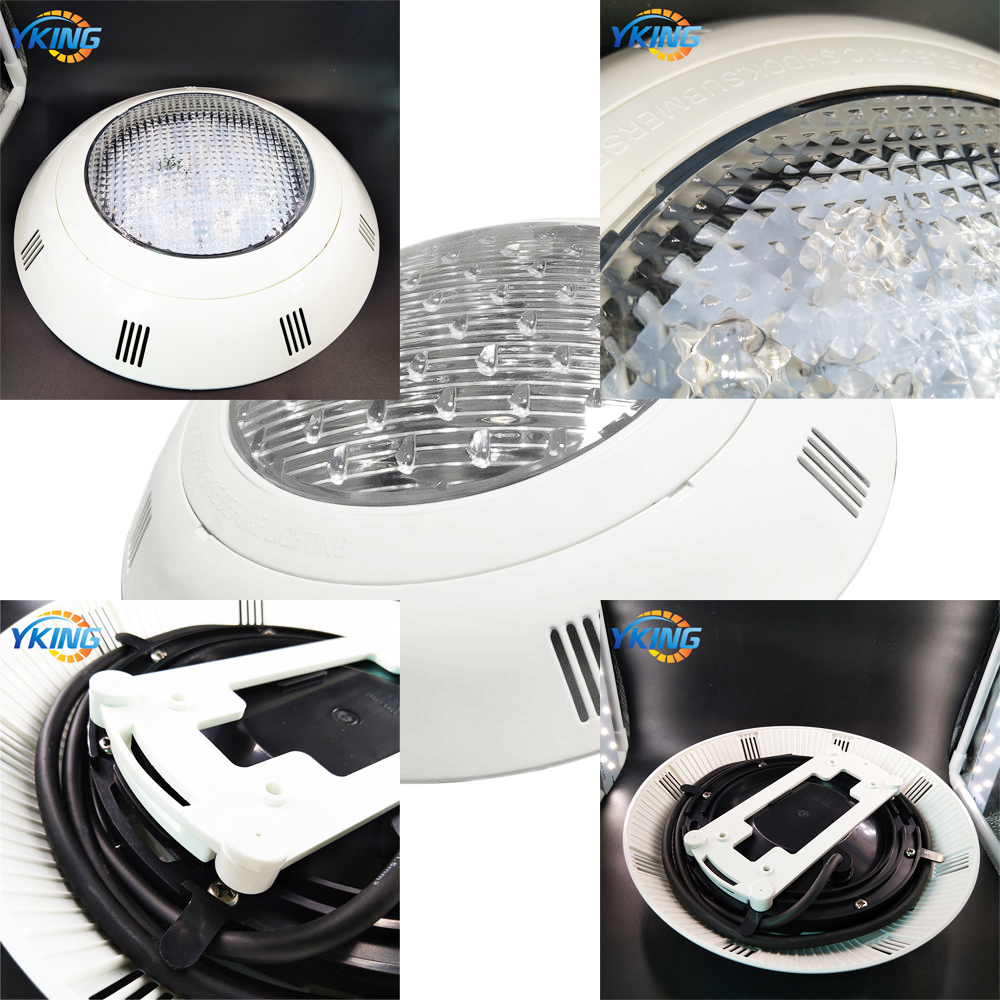 Fast Delivery YK-SP602 12W Surface Mounted ABS Plastic DC24V 3500K IP68 Waterproof Swimming Pool Lights Floating
