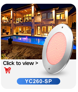 10Mm Resin Filled Led Pool Lamp DC12V Low Voltage Rgb Smart App Wifi Music Controlled Kit Stainless Steel Inground Pool Light