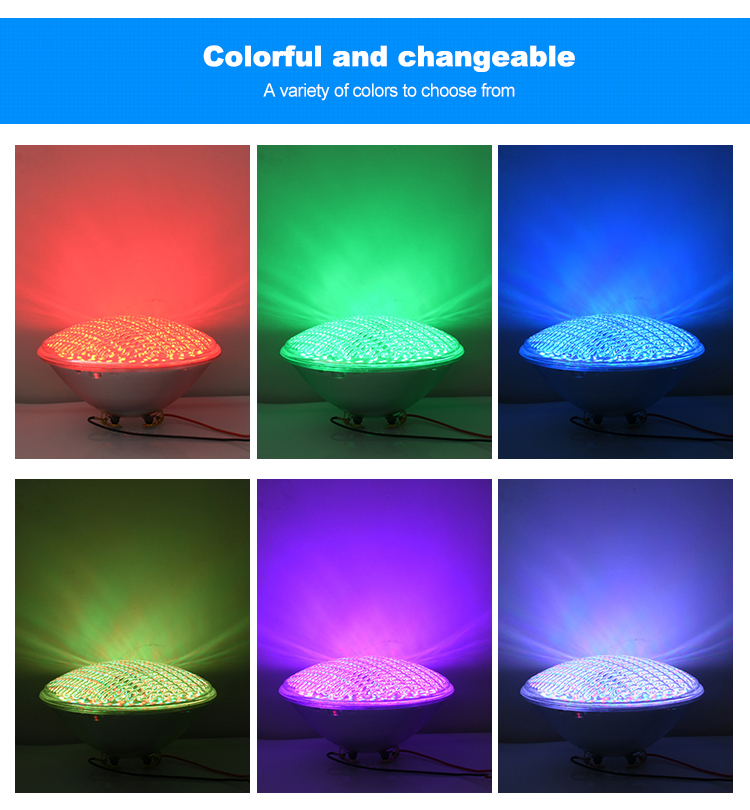 Recessed LED Pool Light PAR56 International LED Bulb Par56 Swimming Pool Light for Vinyl Liner Pool