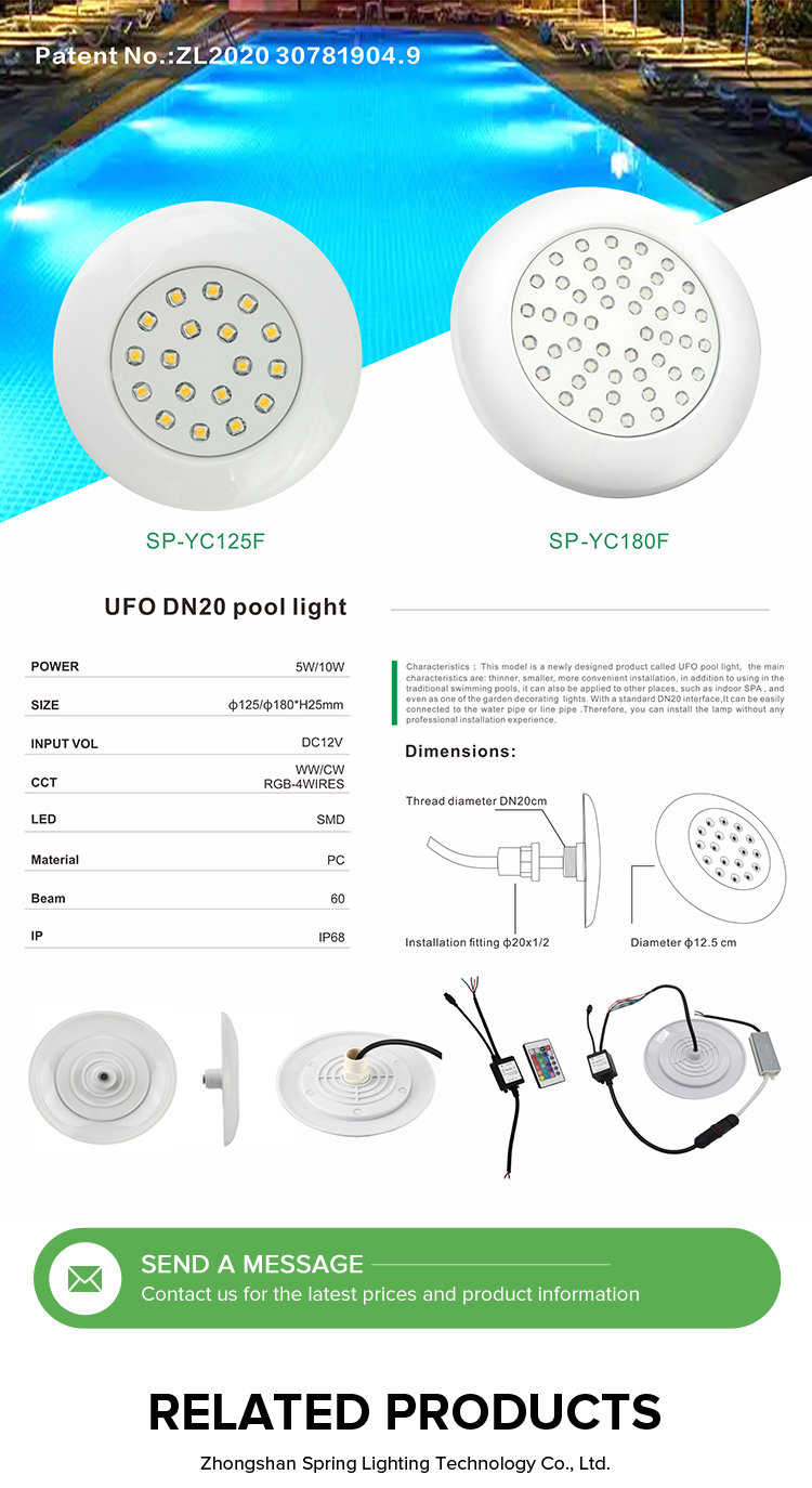 Underwater LED Light Color Options