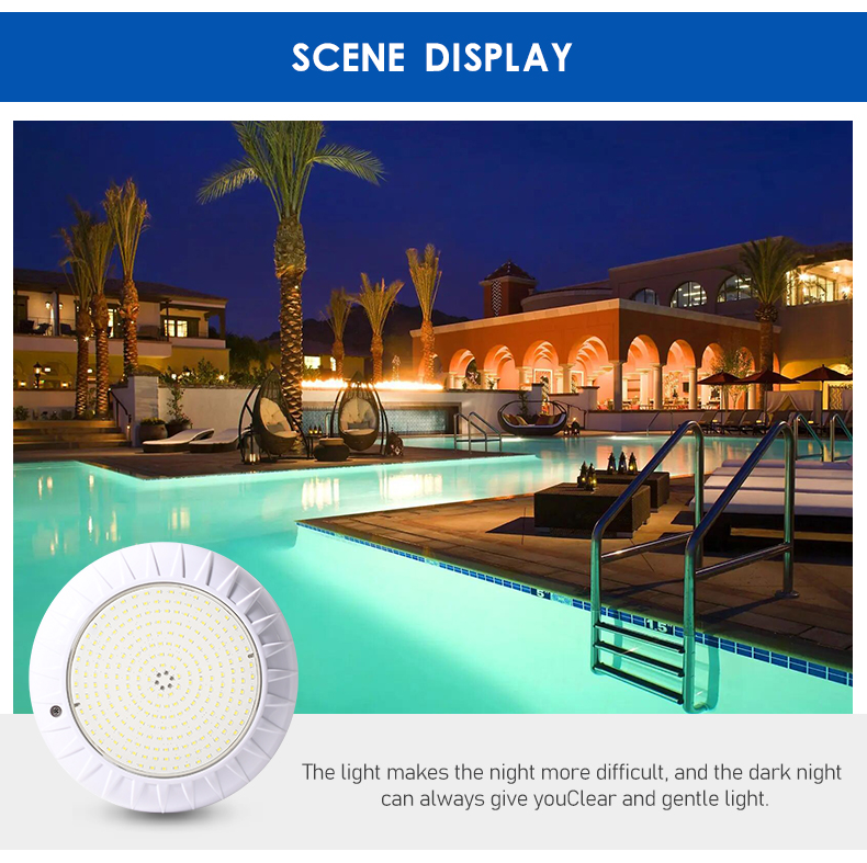 High Quality Pool Lamp Concrete Wireless 12V 18W Flat Oem Ip68 Waterproof Led Swimming Pool Light