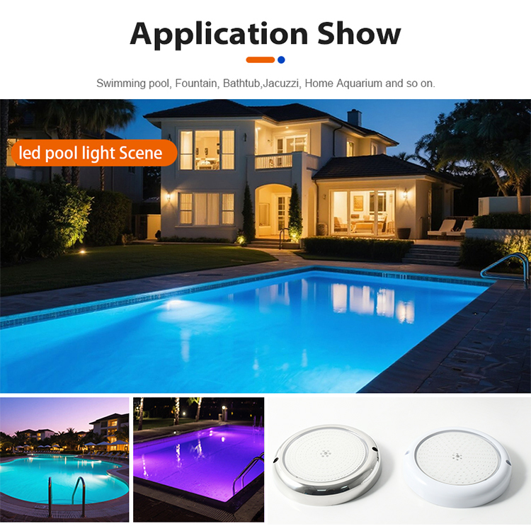 Top Sale 152mm Pool Lamp 12V AC Ip68 Waterproof Color Changing Underwater Led Rgb RGBW Swimming Pool Light