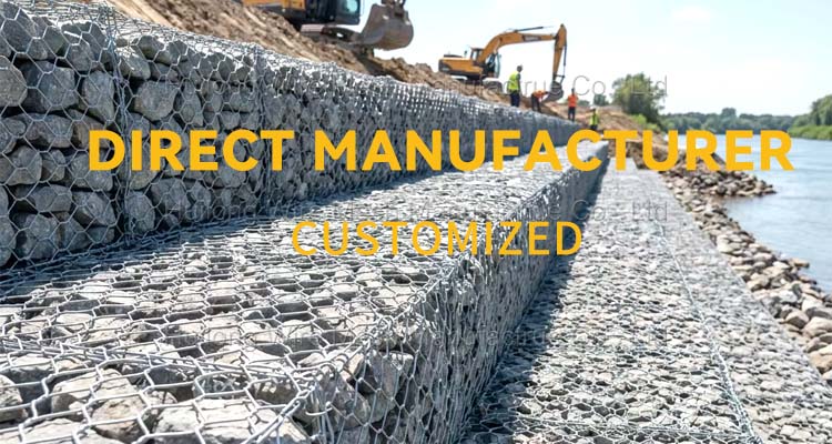 Double-Twisted Hexagonal Wire Mesh Gabion Baskets