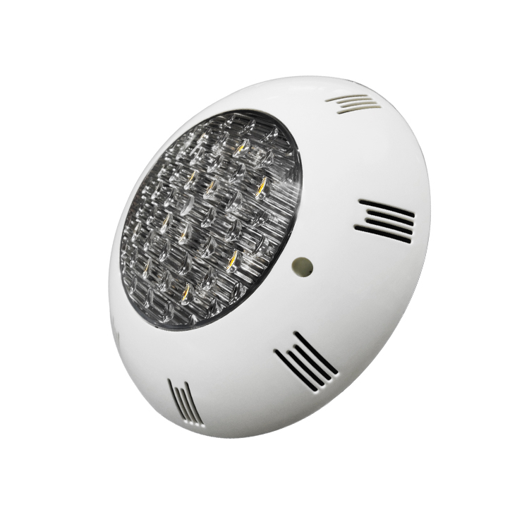 2025 Upgraded 304 Stainless Steel ABS Plastic 36W RGB LED Pool Light IP68 Color Change Concrete Pool Vinyl Liner Landscape PAR56