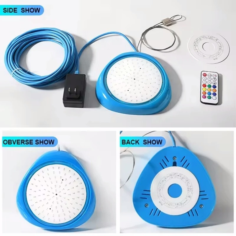 High Quality Magnetic RGB App Control &amp; Remote Control Underwater Lighting 10W/20W IP68 Color Changing LED Swimming Pool Light