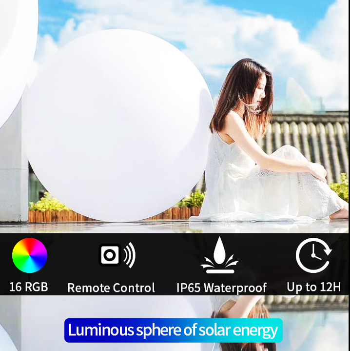 LED lighting garden ball night scenario