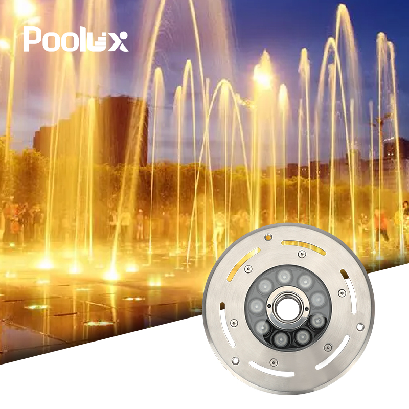 Professional IP68 RGB Outdoor Waterproof Waterproof Water Jet 304 Stainless Steel Submersible LED Underwater Fountain Light