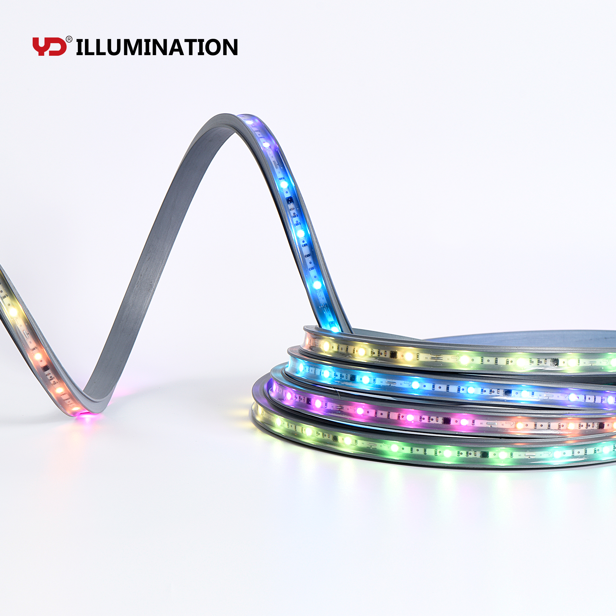 IP68 Waterproof Swimming Pool Led Strip Light Low Voltage DC24v Fixed RGB Program