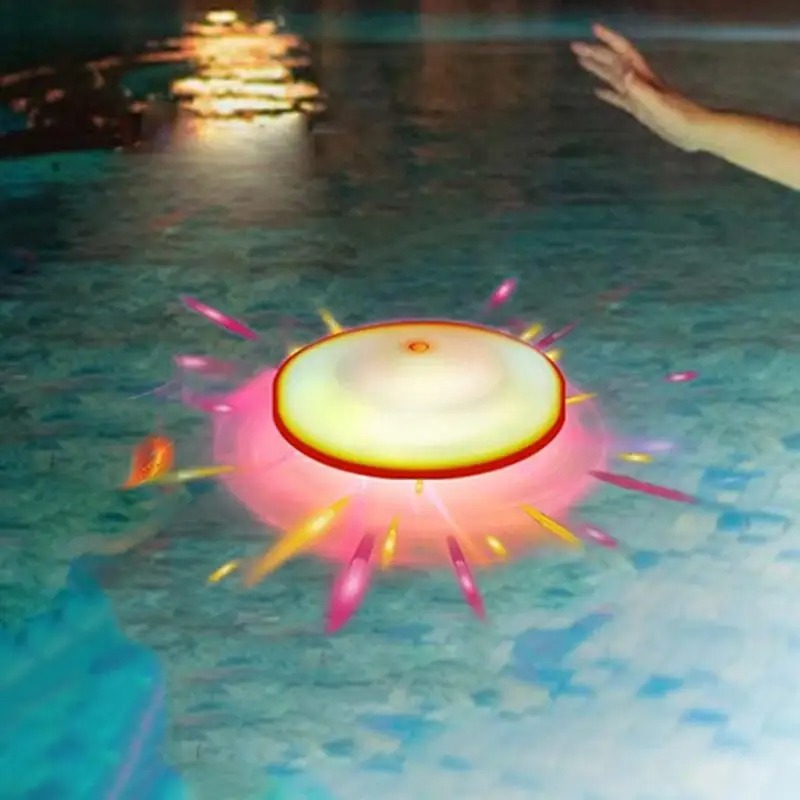 Floating Pool Lights Waterproof Pool Light Float Decoration Color Changing Light 7 Dynamic Effects Water Illumination