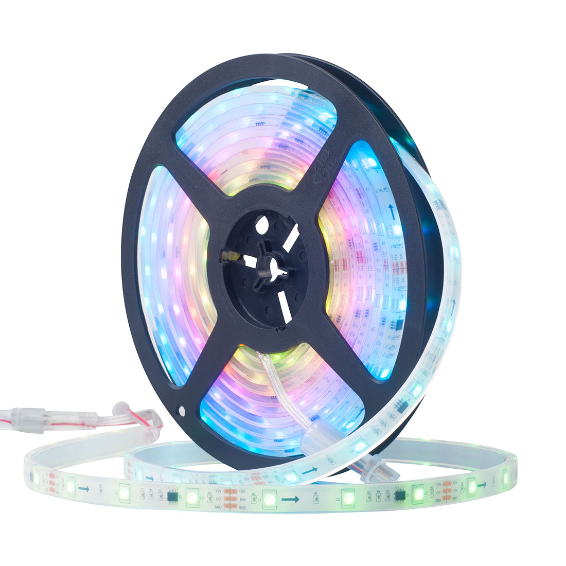 High Quality Pool Lighting DC12V 30 48 60 96Leds Rgbic Outdoor Waterproof Addressable Led Strip Ip68 Ws2811