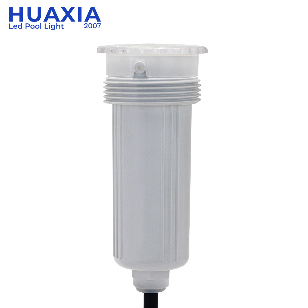 HUAXIA 1.5" Nicheless LED Pool Light IP68 Waterproof RGB Warm White Remote Spa Underwater Lamp for Vinyl Liner Concrete Pool