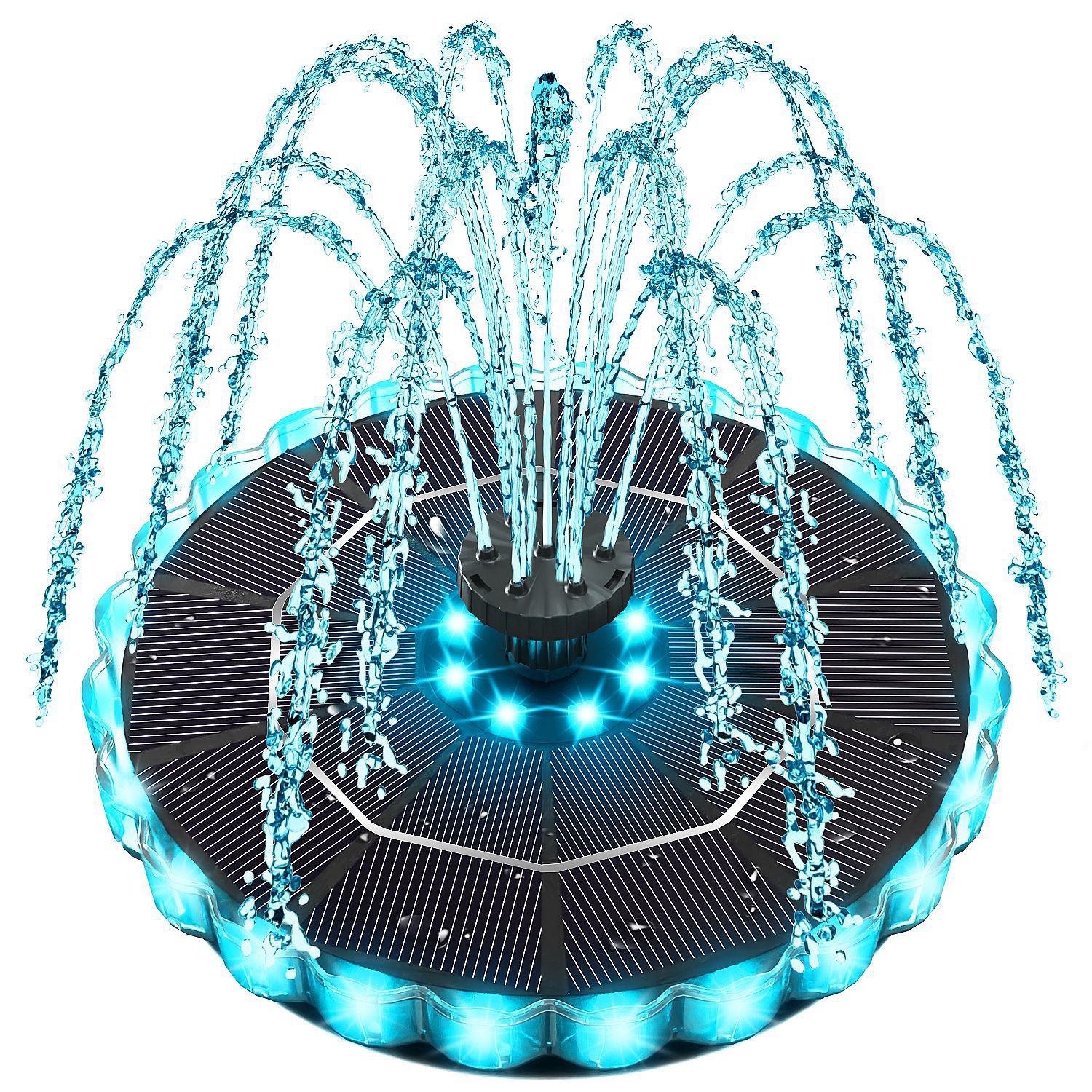 LED Colorful Water Floating Pump Fountain Light for Pool Swimming Pool Spa Pond Outdoor Garden Villa Hotel Yard