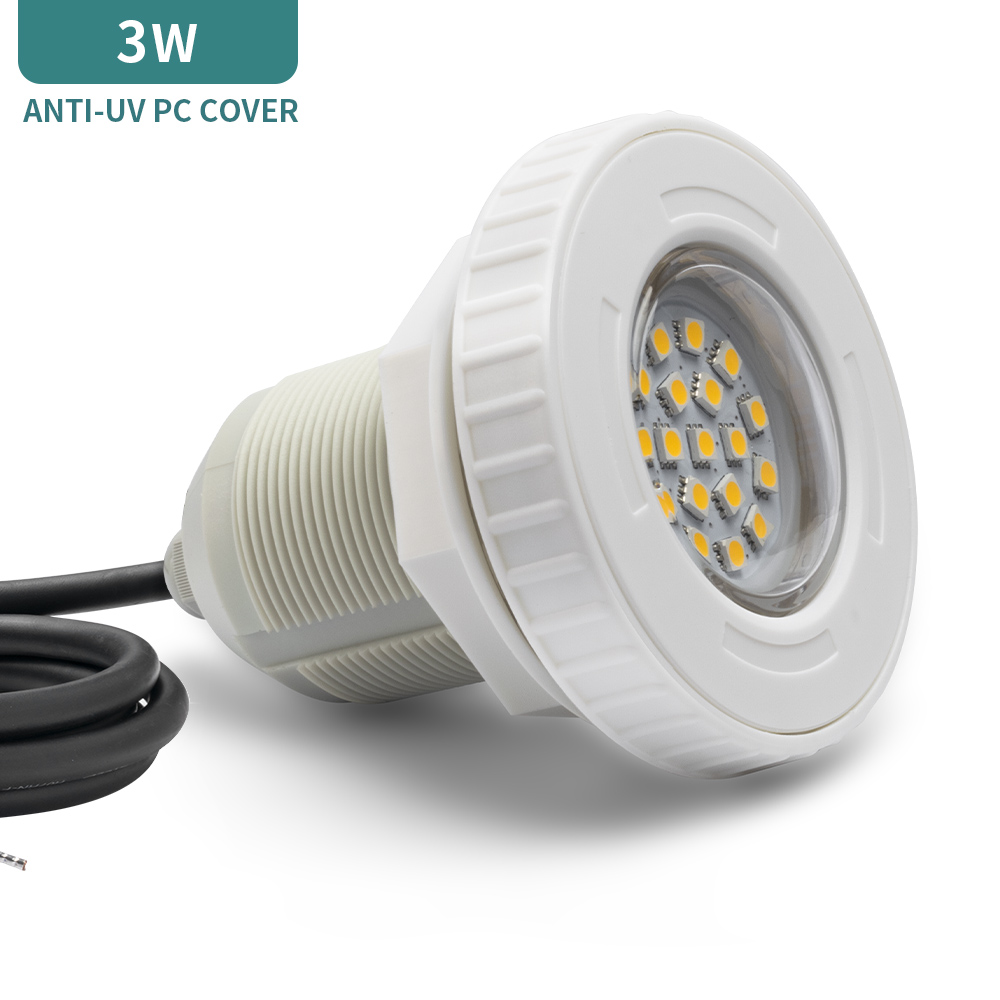 3W Mini Underwater Light Spa Vinyl Liner Fiberglass Led Swimming Pool Lights