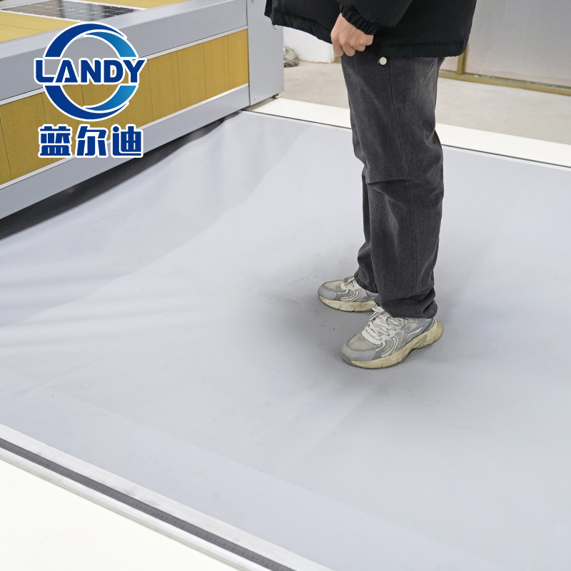 24V 400W Solar Energy Sliding Rail Motorised Pool Cover Roller UV-Resistant Electric Pool Cover Reel For Above Ground Pool