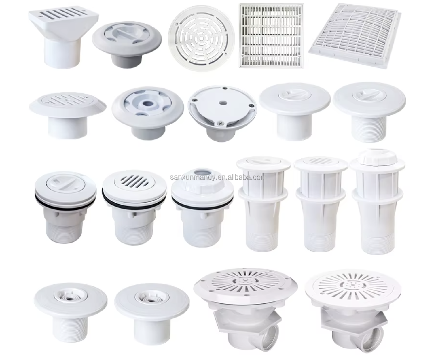 ABS 1.5/2 Inch White Lightweight Water Return for Pool & Spa-Essential Tool for Pool Maintenance & Accessories