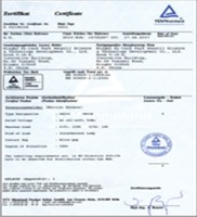 Product Certificate 2