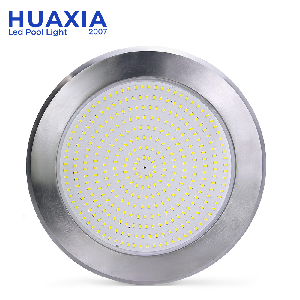 Huaxia 1-1/2inch Vinyl Piscine Fiber 35W RGB Remote 316SS Slim Flat Liner Pool Light Underwater Lighting