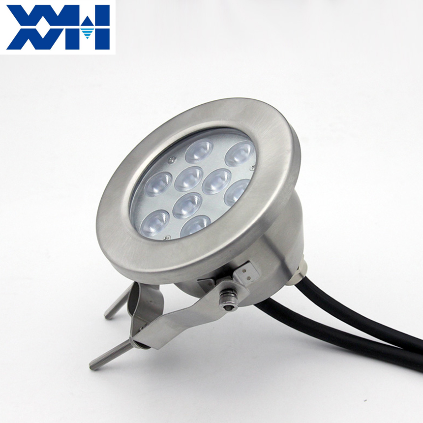 Outdoor Ip68 Waterproof Stainless Steel Dmx512 Controller Rgb Warm White 3000k Garden Fountain Landscape Underwater Pool Light