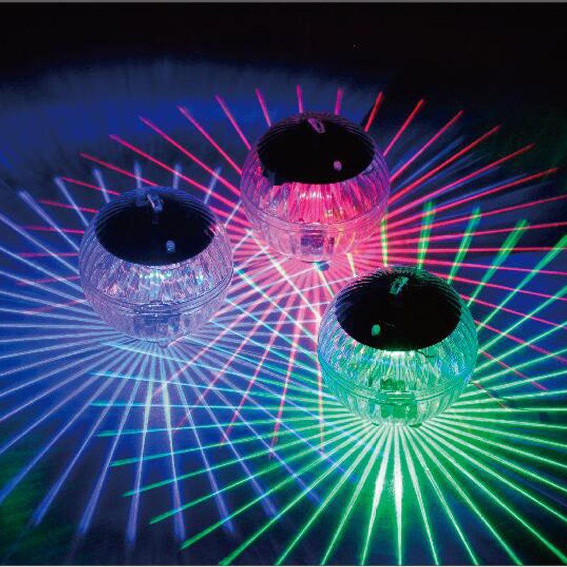 Color Changing Garden Decoration Light Outdoor Magic Ball Light Floating Pool Projector Light Solar Float Lamp