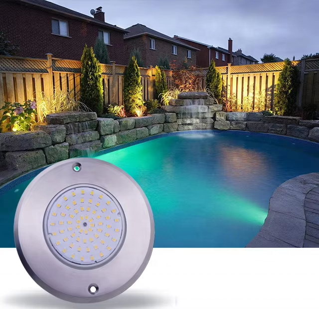 35W Resin Filled Pool Light for Liner Vinyl Fiberglass 1-1/2" Led Underwater Light Swimming Pool Light