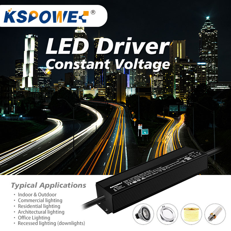 KSPOWER Customizable Slivery High PFC Adjustable Voltage 24V IP67 300W 5-Year Warranty For 91% Efficiency Swimming Pool Lights
