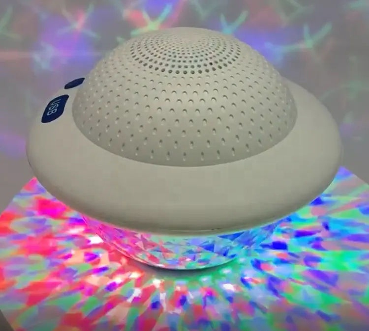 KENUO Colorful LED Light IPX7 Waterproof Portable Wireless Floating Swimming Pool Underwater Speakers