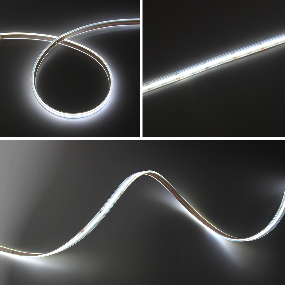 High Density IP67 IP68 Waterproof Linear Luminescence Led Strip Flexible Cob Strip Light for Swimming Pool Outdoor Decoration