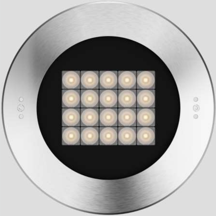 Professional IP68 Recessed Luminaires for Swimming Pools - 316 Stainless Steel , Ultra-Clear Full Steel Glass Underwater Lights