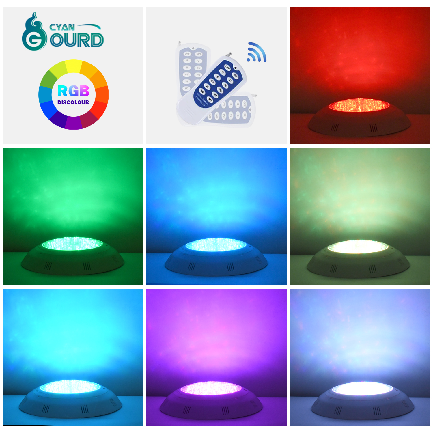 Ip68 Waterproof Rgb Wifi Smart Remote Control Swim Pool Lmap Submersible Underwater Led Swimming Pool Lights