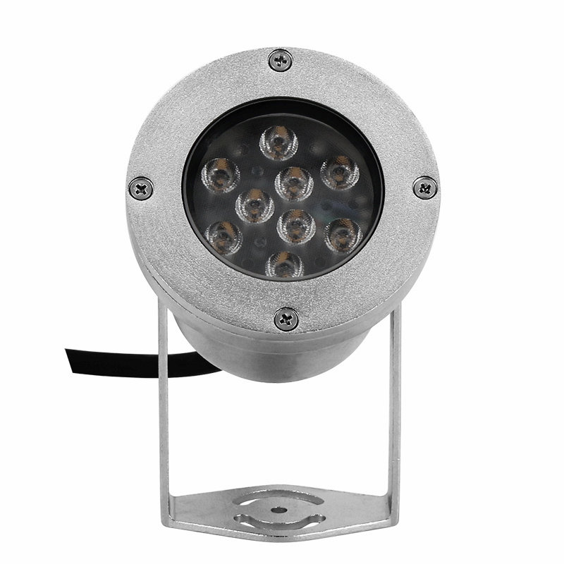 DMX512/RDM 24V Outdoor IP68 Waterproof RGBW 4-in-1 LED Underwater Pool Lights Stainless Steel Auto-Changing External Control