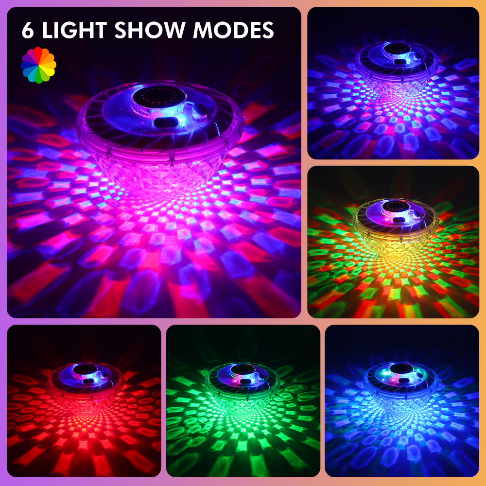 High Brightness Above Ground Inground Underwater RGB Light Show LED IP68 Waterproof Floating Pool Fountain Lights