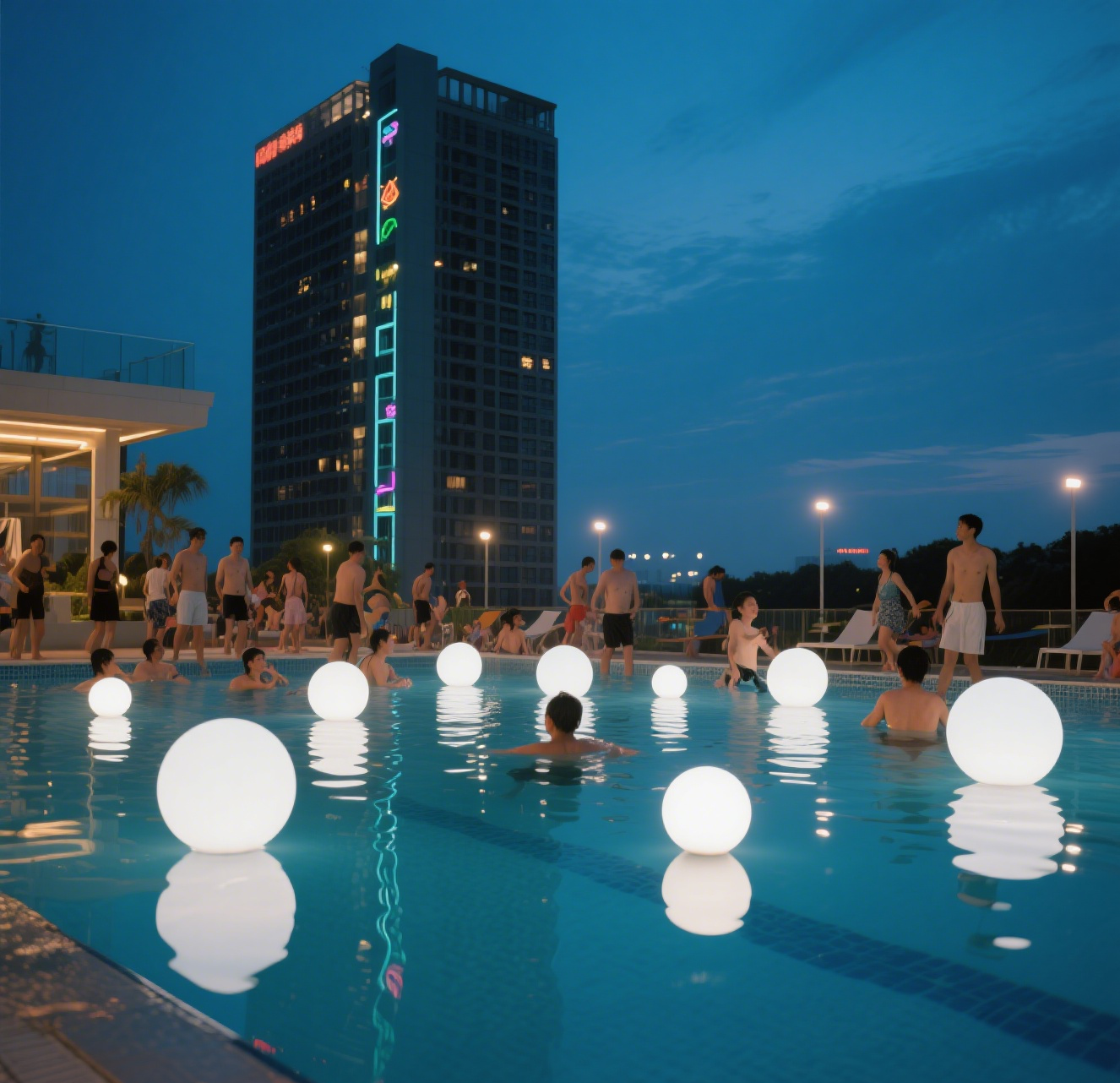 LED Light Pool Toys IP65 Waterproof Garden Decoration Floating RGB LED Ball 15cm Plastic Body Rechargeable Battery 16 Colors