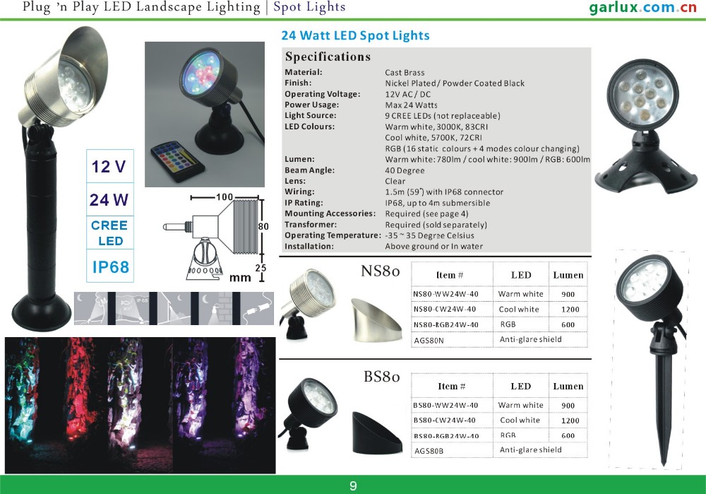 Product Catalogue Page 5 - 12V Low Voltage Pool & Landscape LED Lights