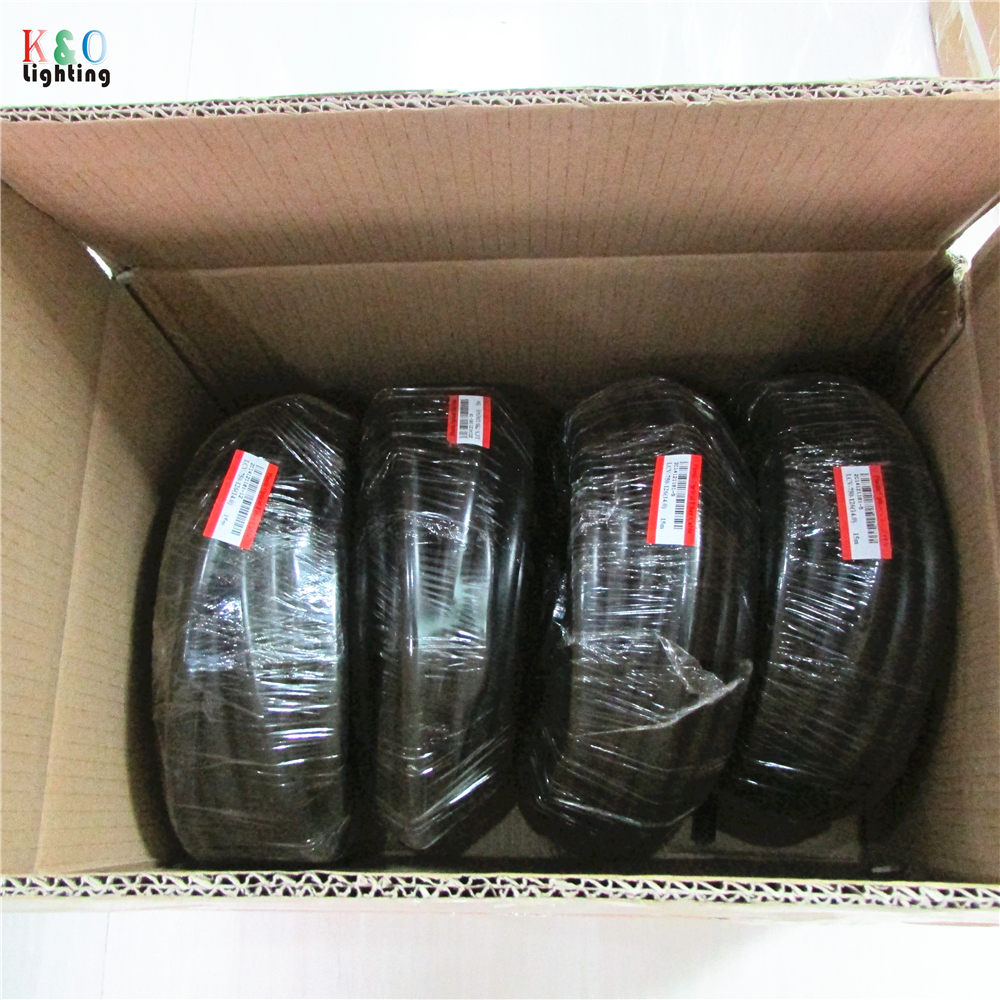 Solid Core Fiber Optic LED Pool Lights 2mm Black PVC Jacket Side Glow With Plastic Body Underwater Swimming End Glow Lamp