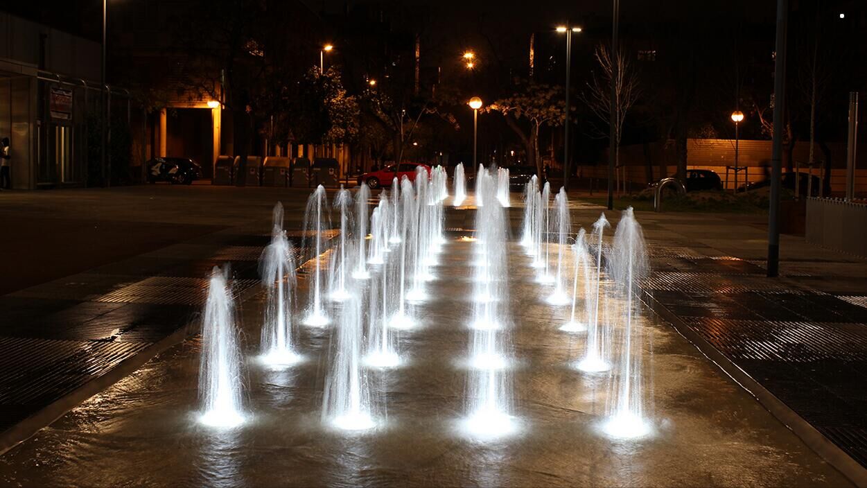 Fountain project running with colors