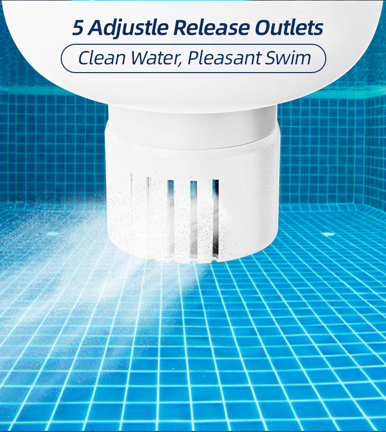 IP68 Waterproof LED Solar ABS Floating Chlorine Dispenser Color-Changing Warm White Rechargeable Pooling Light