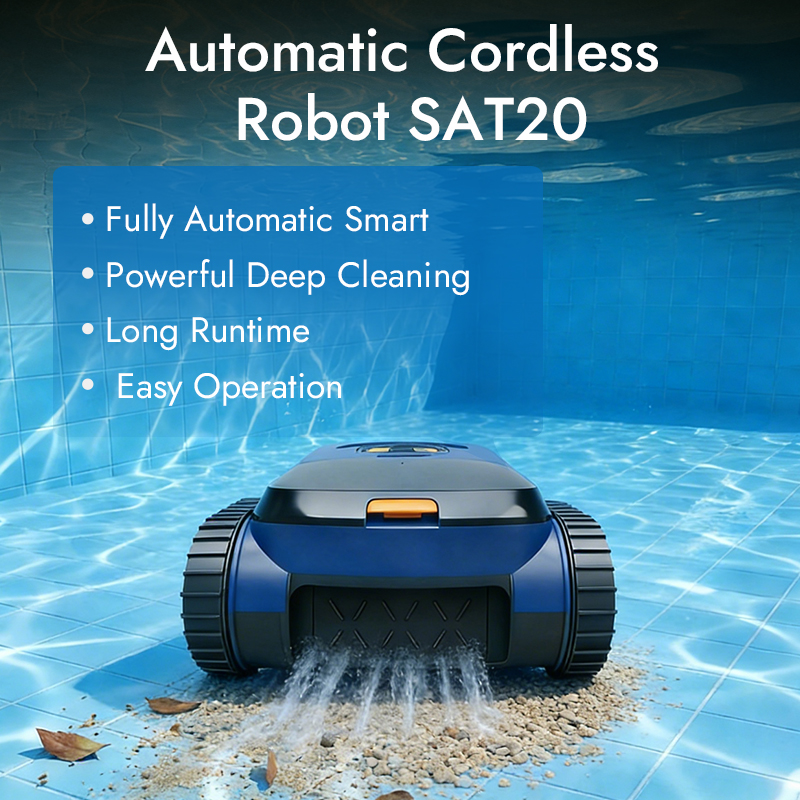 Professional Pool Robot Automatic Wall-Climbing Cordless Cleaning Robot 180min Runtime App Control Eco-Friendly Low-energy For