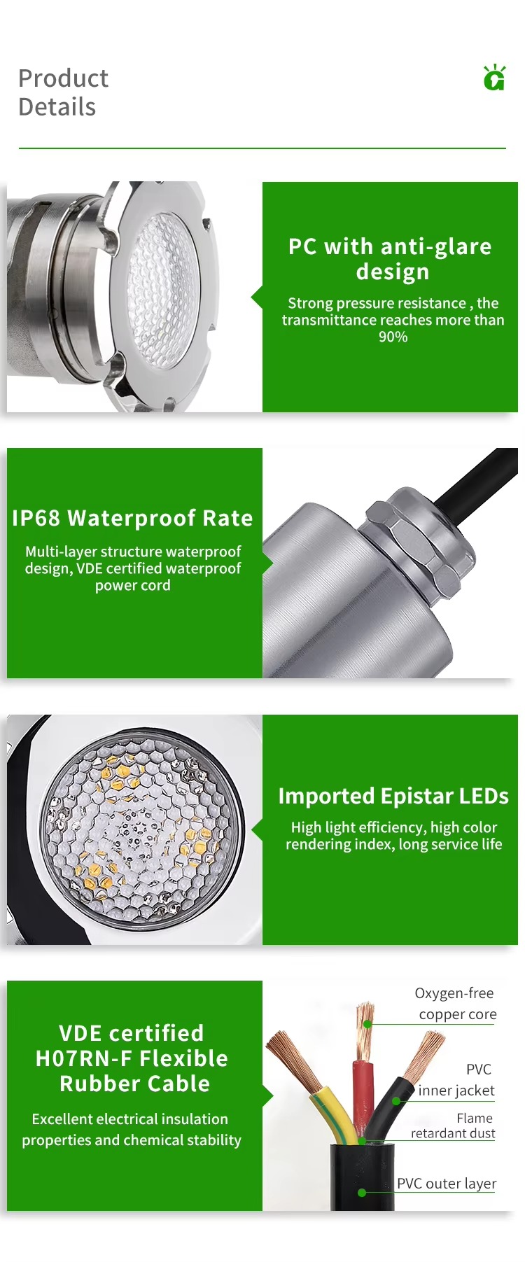Spa Light Fixtures LED Lighting Details 3