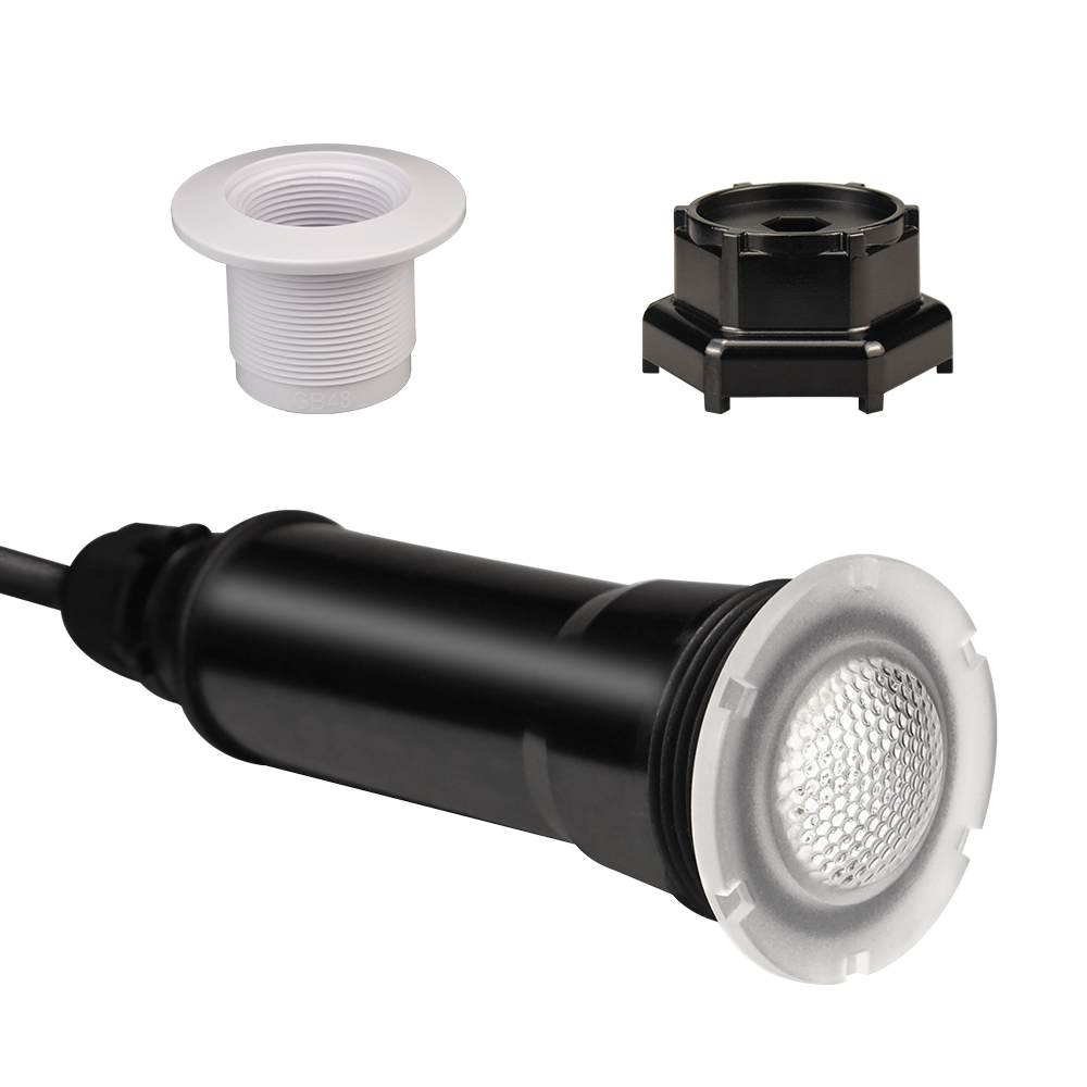 18W RGB LED Spa Bulb AC12V / DC12V Nicheless Recessed Fitting Replacement Underwater Tub Lamp Swimming Pool Light D55mm 3000K