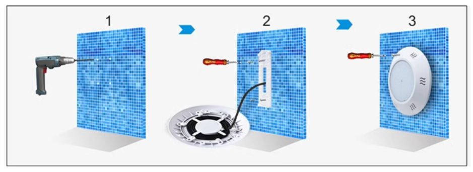 Pool Light Installation Step 1