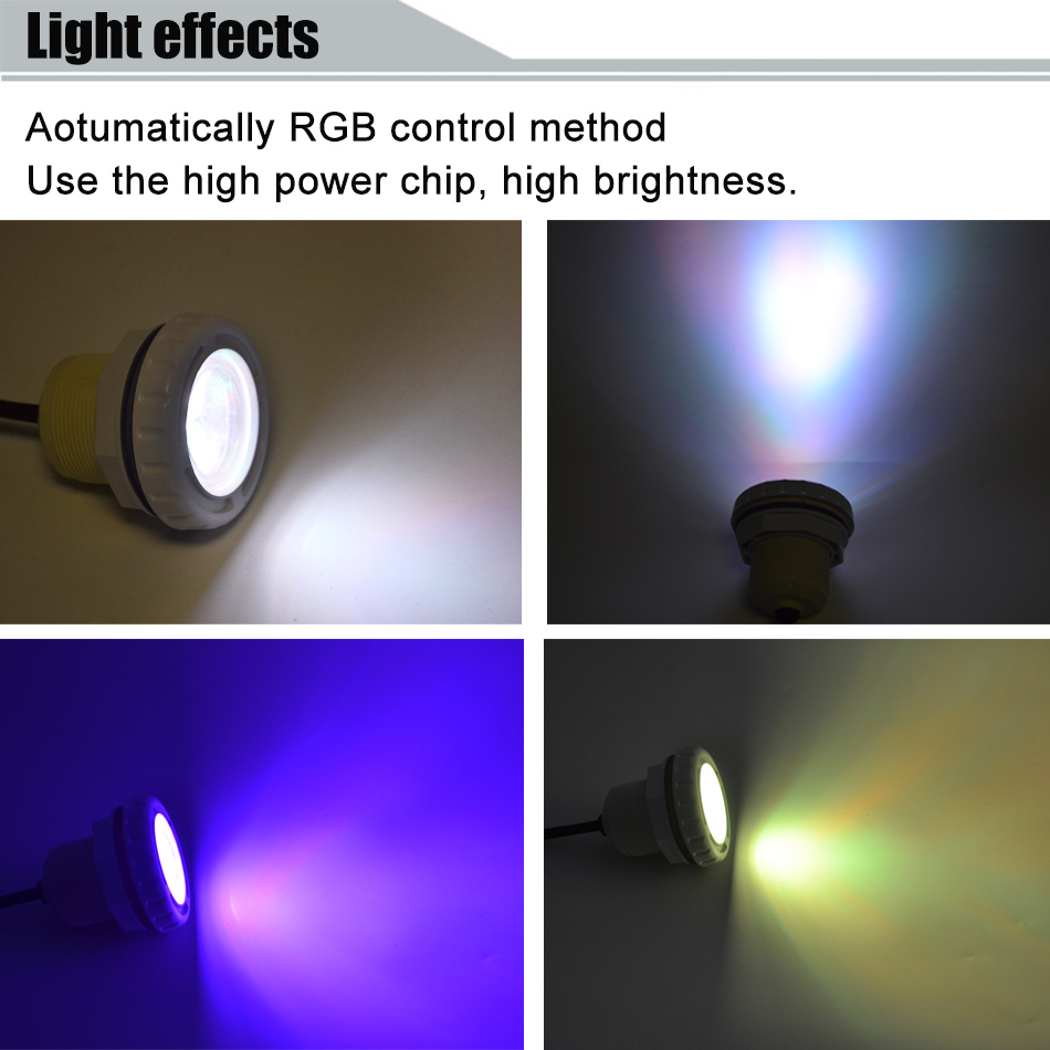 Mini Stainless Steel IP68 LED 6W/10W Recessed Underwater 3500K Landscape Swimming Pool Lights