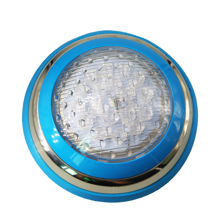 2025 Upgraded 304 Stainless Steel ABS Plastic 36W RGB LED Pool Light IP68 Color Change Concrete Pool Vinyl Liner Landscape PAR56