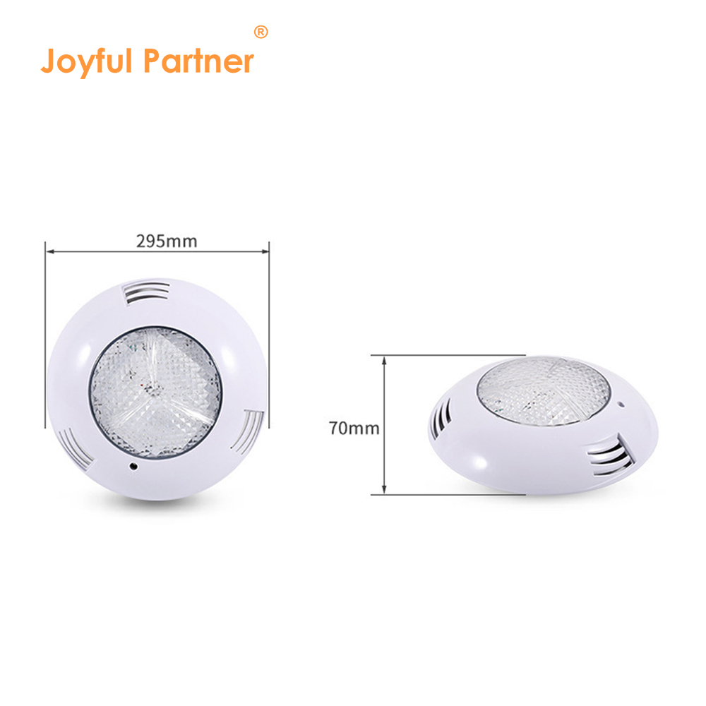 IP68 Surface Mounted PAR56 Swimming Pool Light Waterproof WIFI Remote Control RGB LED Underwater Lights PC Material Dimmable 12V
