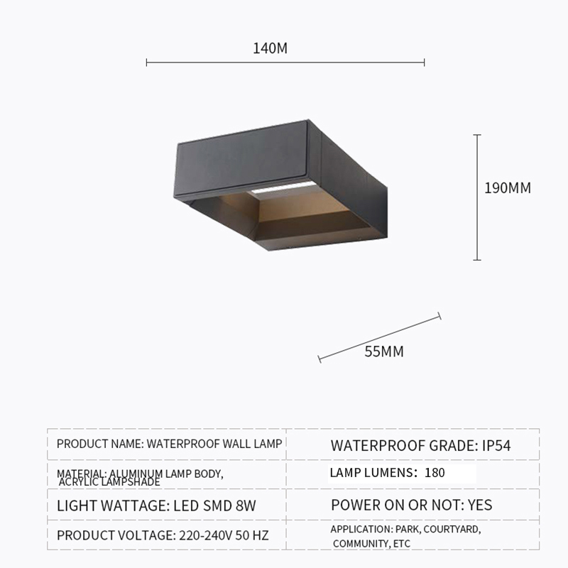 Outdoor Post Lamp Decorative Exterior Led Patio Floor Lights For Lawn Landscape House Street