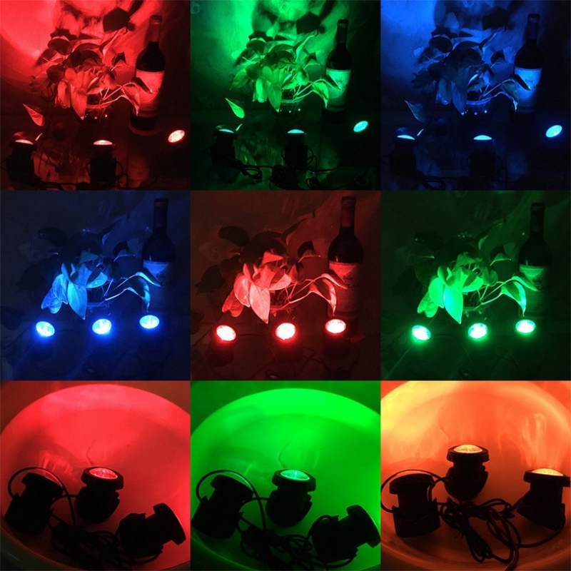 1X2 1X3 1X5 Solar Panel Landscape RGB IP68 Waterproof Outdoor Solar Pool Light Solar Underwater Lamp