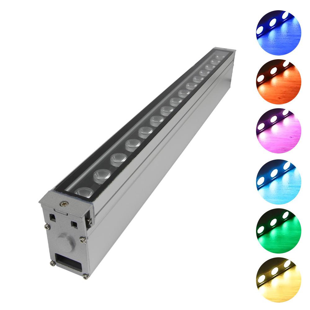 IP67 Waterproof Recessed Floor Linear Inground Light DC24V 1M 2M 3M Outdoor Garden Linear Underground Pool Lights IP68 Rated